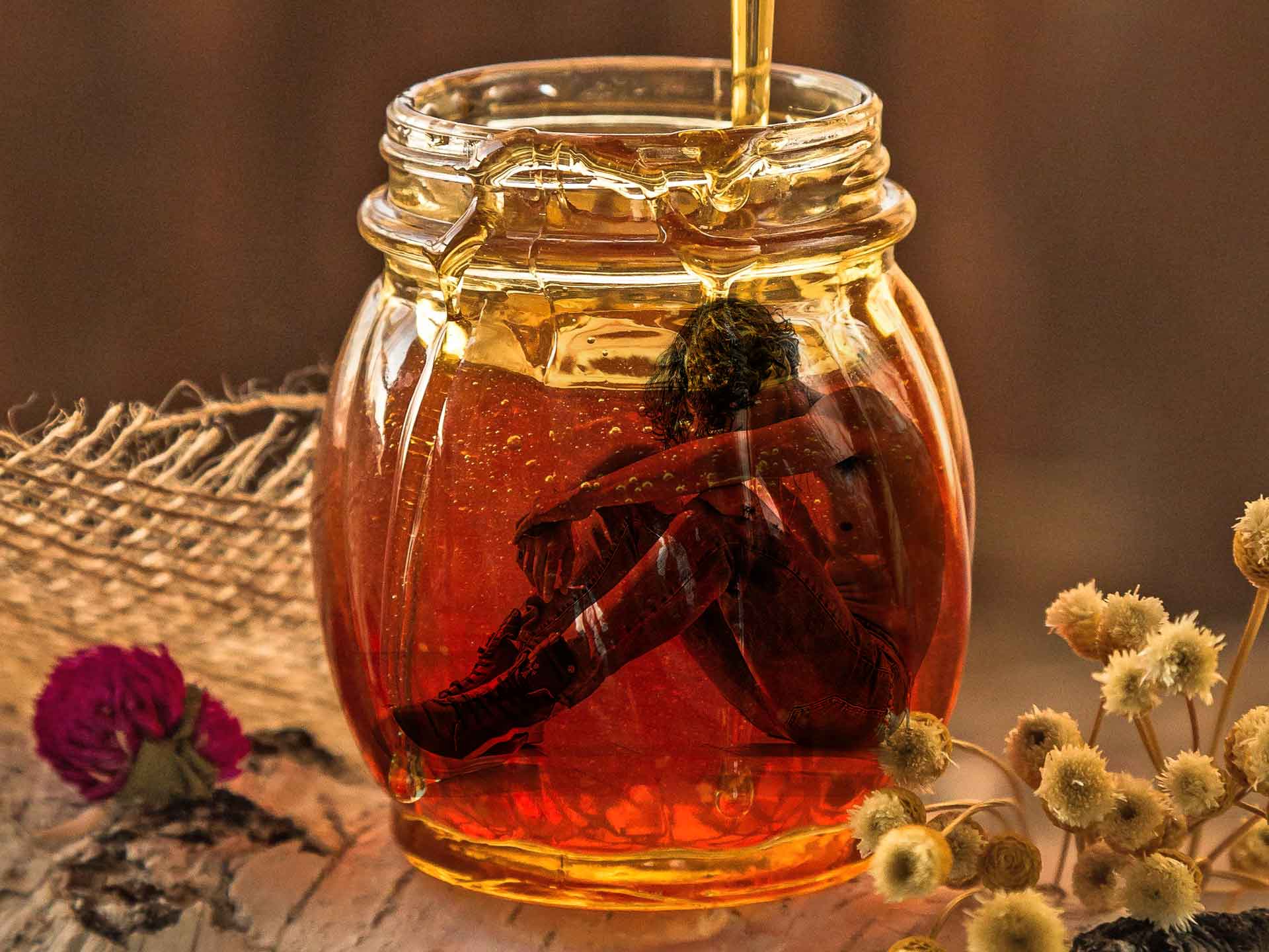 Mini Honey Binding Jar